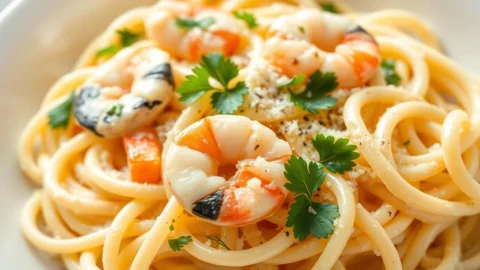 Seafood Fettuccine Alfredo Recipe