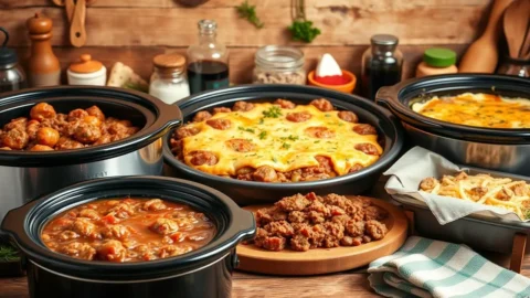 Crockpot Recipes with Ground Beef