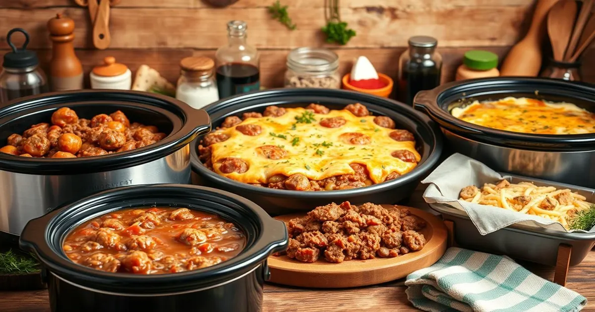 Crockpot Recipes with Ground Beef