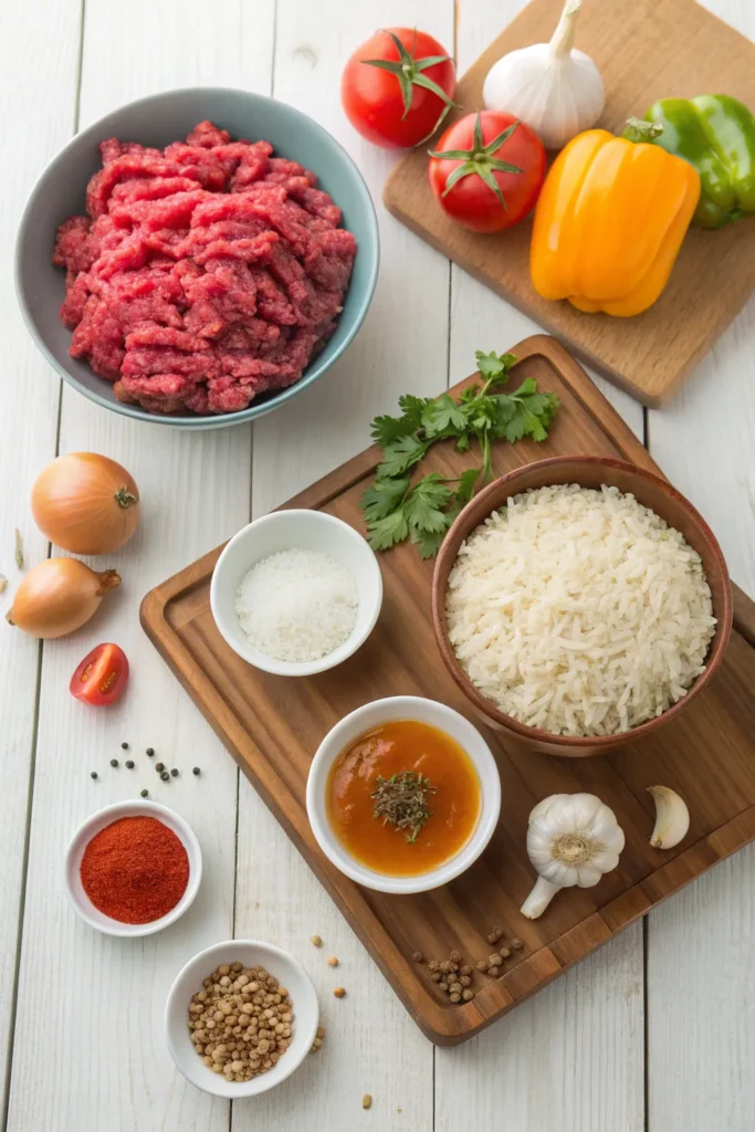 ingredient Ground Beef and Rice Recipes