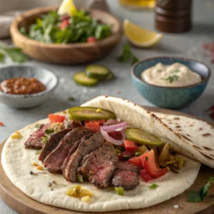 homemade beef shawarma