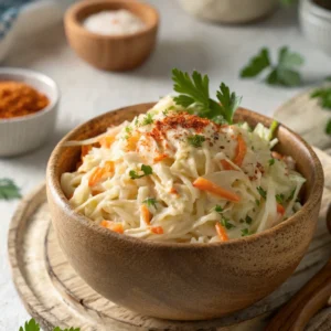 Chick-fil-A-style coleslaw with shredded cabbage