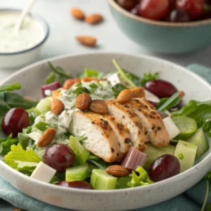 Best chicken salad with grapes, celery