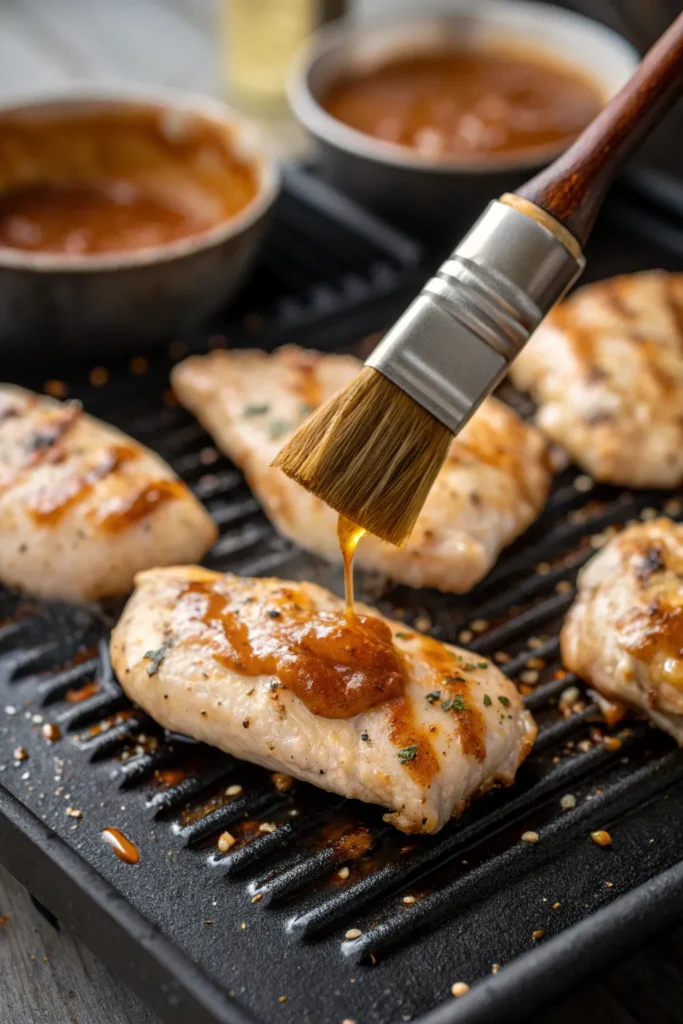 Preparing Chick-fil-A-style grilled chicken nuggets