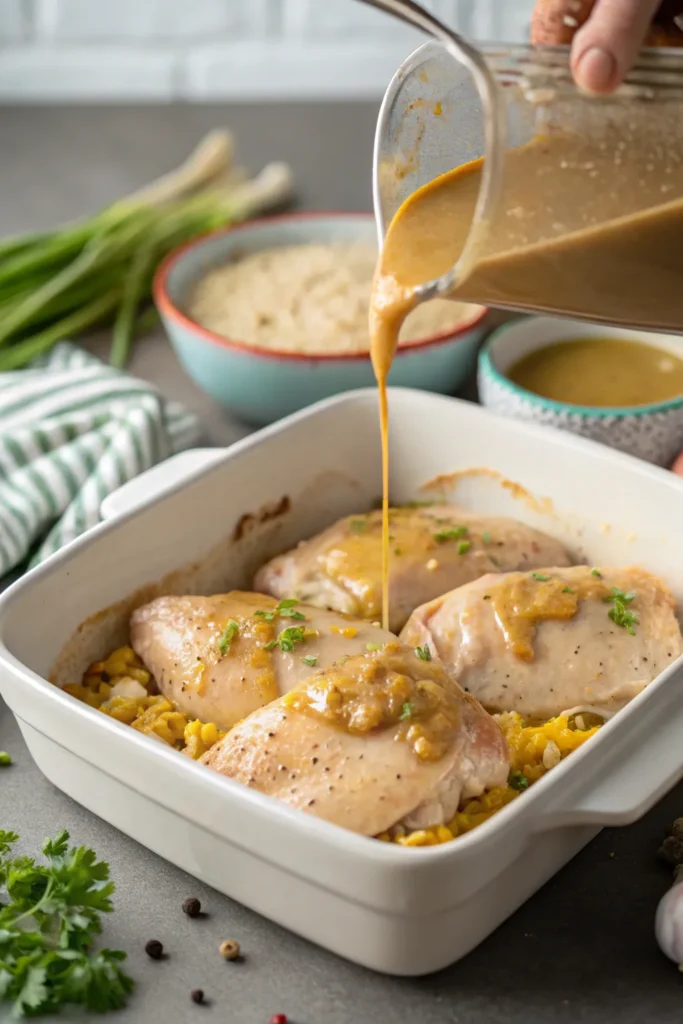 Preparing Mississippi chicken